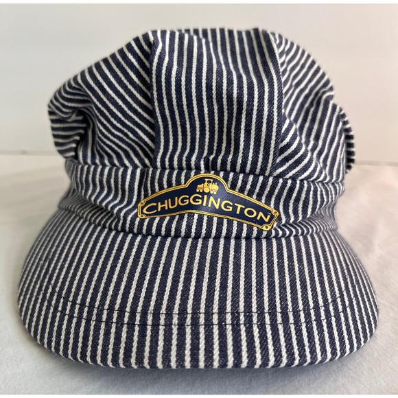 Chuggington Railroad Hat Cap Blue White Stripe‎ Youth Size - Picture 1 of 7